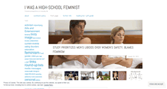 Desktop Screenshot of iwasahighschoolfeminist.com