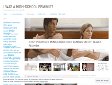 Tablet Screenshot of iwasahighschoolfeminist.com